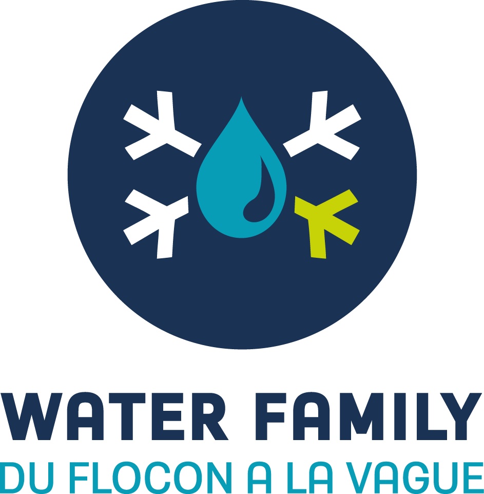 Logo de Water Family - Du flocon à la vague